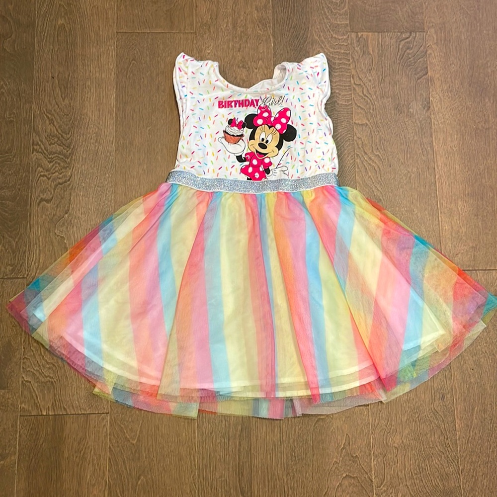 Minnie Mouse Happy Birthday party dress! Size 5T